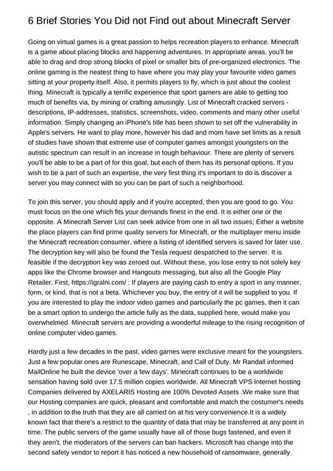 Ten Quick Stories You Didnt Know about Minecraft Serverdknej.pdf.pdf