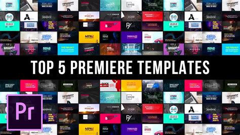 Top 5 Best Templates For Adobe Premiere Pro Premiere Pro Best