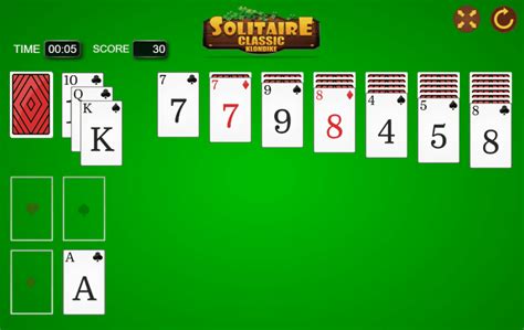 klondike solitaire turn one card game cornerbool