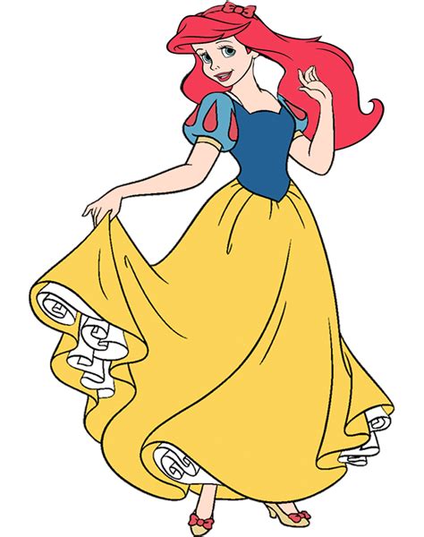 Princess Ariel as Princess Snow White by OptimusBroderick83 on DeviantArt