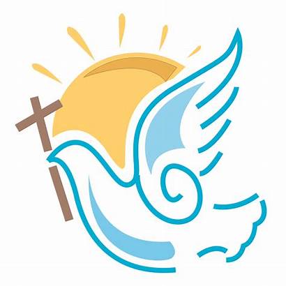 Religious Dove Church Soaring Logos Cross Svg