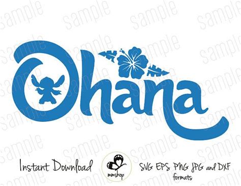 Download Ohana - Lilo and Stitch - Instant Download - SVG FILES ...