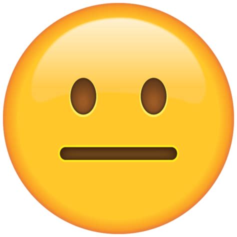Straight face emoji illustrations & vectors. Download Neutral Face Emoji | Emoji Island