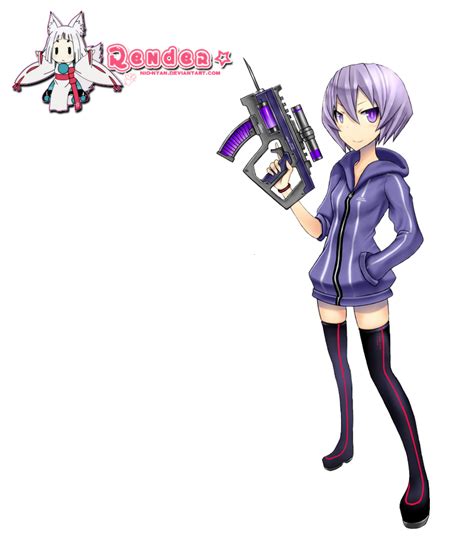 Render Anime Girl With Gun By Nio Nyan On Deviantart