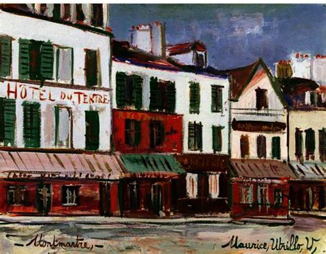 Restaurant De La Mere Catherine In Montmartre By Maurice Utrillo Oil