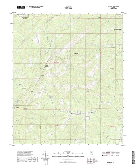 Mytopo Pea Ridge Alabama Usgs Quad Topo Map