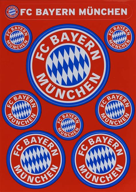 With great fc bayern munich logo. FC Bayern Aufkleberkarte Logo