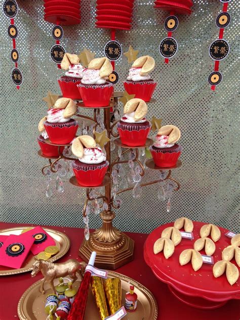 Check out these lovely cakes and cookies. Chinese New Year party inspiration + {FREE} printables in 2020 (With images) | Chinese new year ...