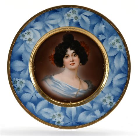 Lot Royal Vienna Hand Painted Porcelain Portrait Plate