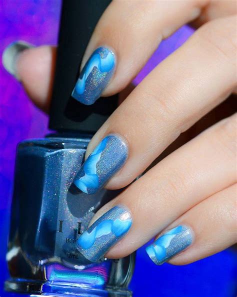 60 Stylish Blue Nail Art Design Ideas