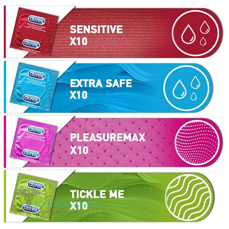 Durex Surprise Me Variety 40 S Condom Assorted Sensations For Extra Fun Wanta Uk