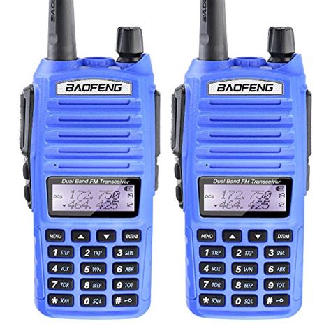2pcs Baofeng Uv 82 Uv82 5w Dual Band Vhfuhf Analog Portable Two Way Radio Blue Car Reviews