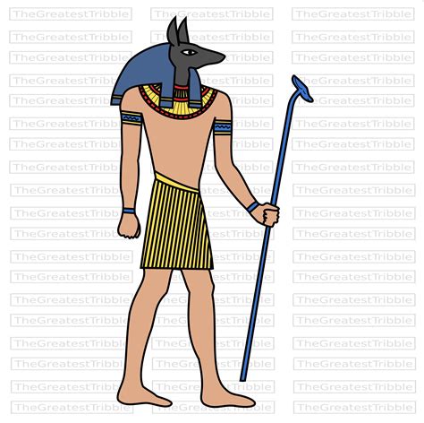 Anubis Egyptian God Clip Art Eps Svg Png  Vector Graphic Etsy