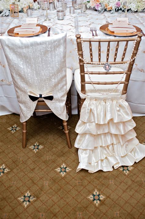 Which style is your favorite? chivari chair covers- super cute bride and groom idea ...