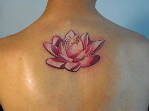 Nice Pink Lotus Flower Tattoo On Back Pink Lotus Tattoo Pink Tattoo