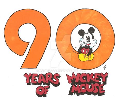 Mickey Mouse 90th Anniversary Tribute By Zombiegoon On Deviantart