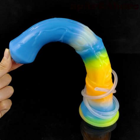 Penis Sex Toys Remote Control Vibrator Squirting Dildo Luminous Ejaculation Ebay
