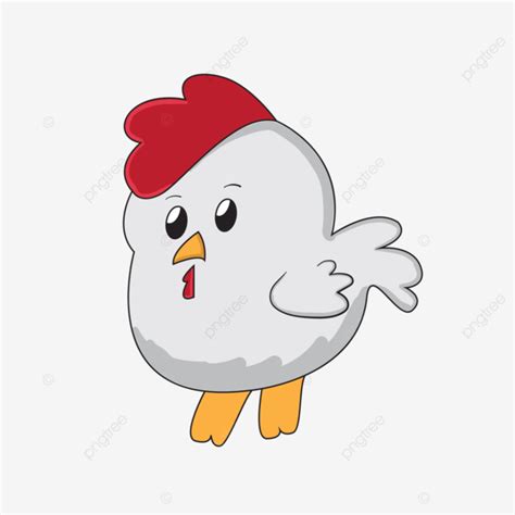 Chicken Cartoon Character Mascot Vector Mascot Illustration Chicken