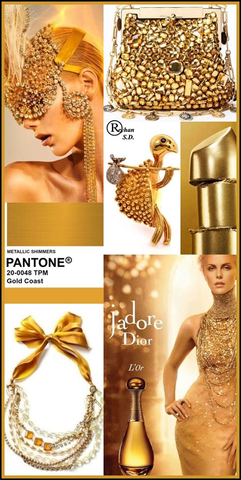 Pantone Metallic Shimmers Gold Coast By Reyhan S D Colour