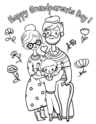 Free Grandparents Day Coloring Page