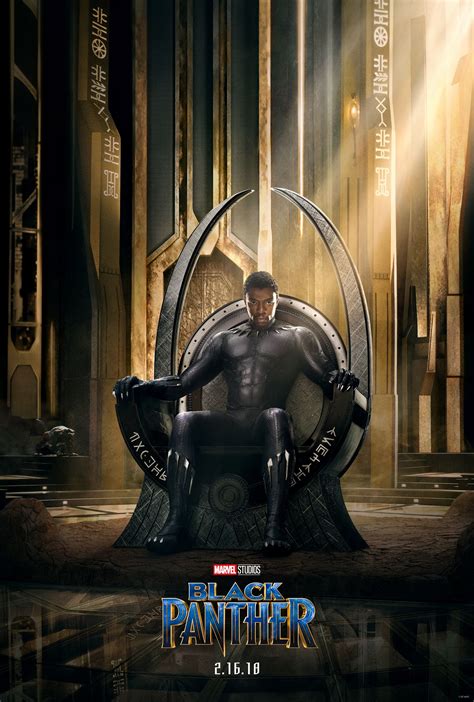 Black Panther Poster Features Chadwick Boseman As Tchalla Collider