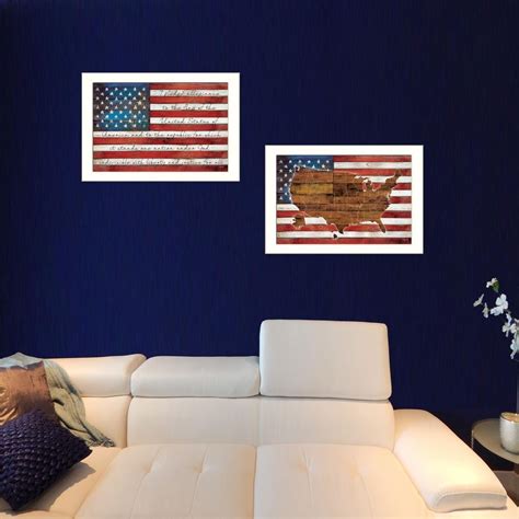 20 best ideas american flag wall art