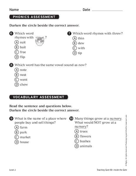 Beginning sounds one letter hard. Language Arts Assessment Worksheet for Pre-K - 6th Grade | Lesson Planet