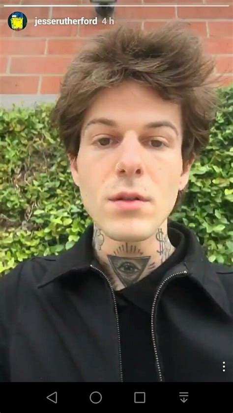 Jesse Rutherford Un His Instagram Story Jesse Rutherford Rutherford