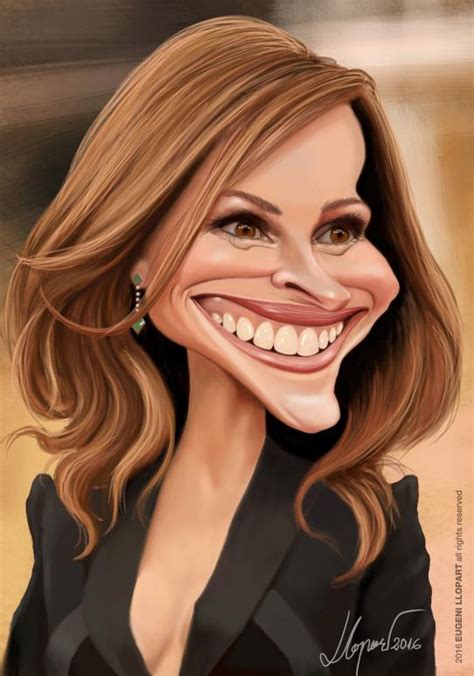 Julia Roberts By Eugeni Llopart R Caricatures