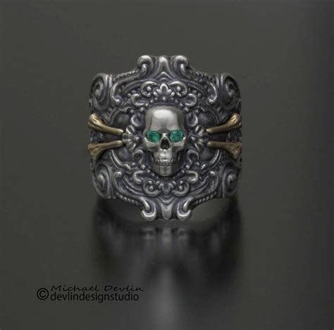 Vintage Style Skull Ring Skull Jewelry Interesting Wedding Rings