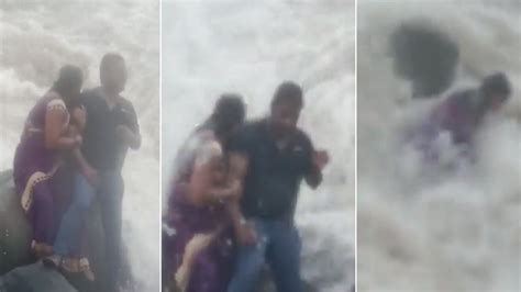 Mumbai Woman Drowns In Sea High Tide At Bandra Shocking Video Goes
