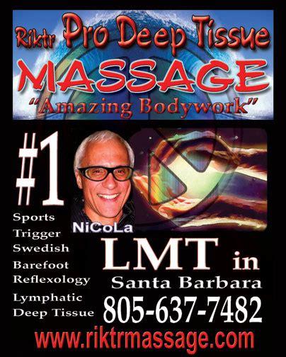 Massage For Diabetes Santa Barbara Deep Tissue Riktr Pro Massage Nicola Lmt
