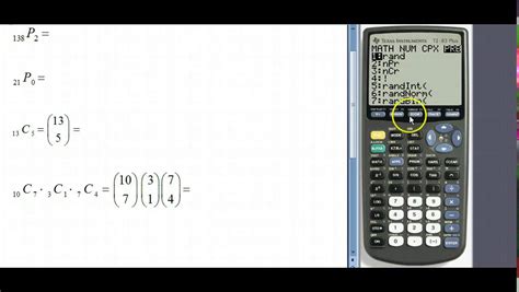 Computing Permutations And Combinations Using Calculator Youtube
