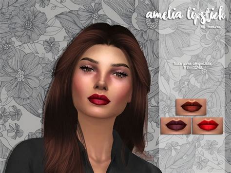 Lipstick In 8 Colors Found In Tsr Category Sims 4 Female Lipstick