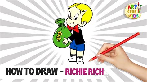 How To Draw Richie Rich The Richie Rich Show Art Club For Kids