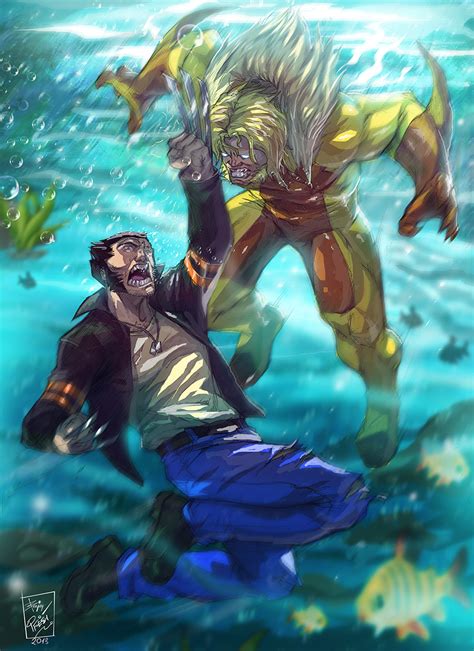 Wolverine Vs Sabretooth By Artnerdx On Deviantart