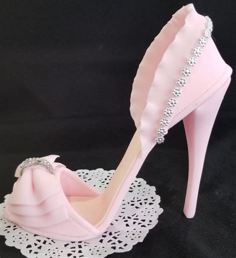 High Heels Cake Topper Shoes Cake Decoration Fancy Shoe Cake Topper In