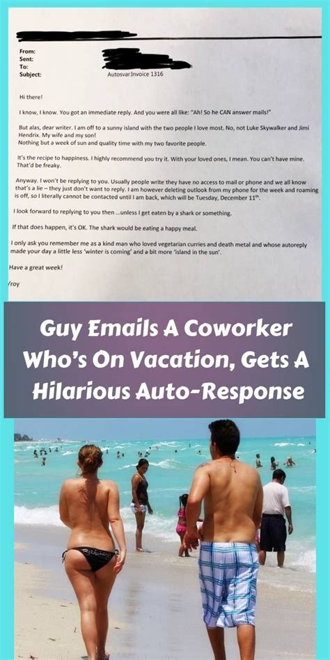 Guy Emails A Coworker Whos On Vacation Gets A Hilarious Auto