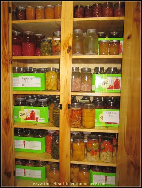 Canning Cupboard The Self Sufficient Homeacre Home Canning Canned