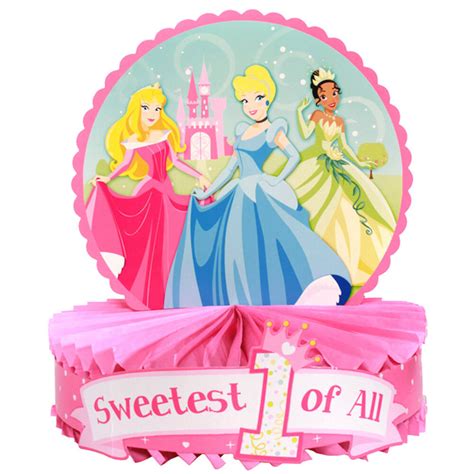 Disney Princess 1st Birthday Centerpiece 1pc Party Decoration Supplies