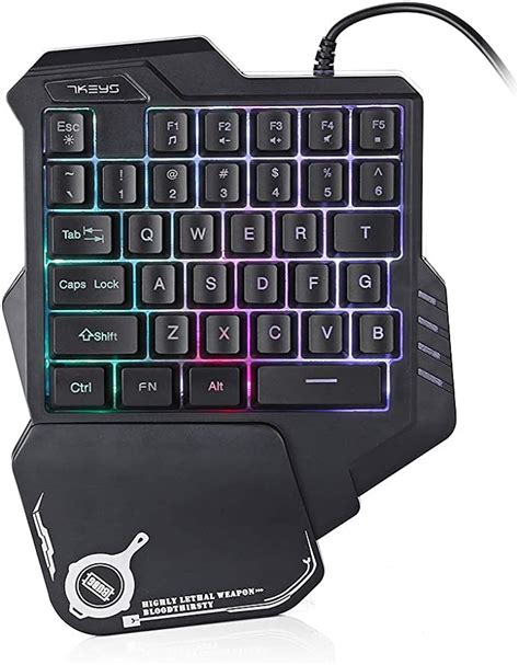 G30 Single Hand Mechanical Gaming Keyboard 35 Keys One Hand Wired