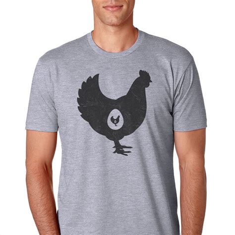 Chicken Or The Egg Shirt Screen Printed Shirt Chicken Shirt Etsy