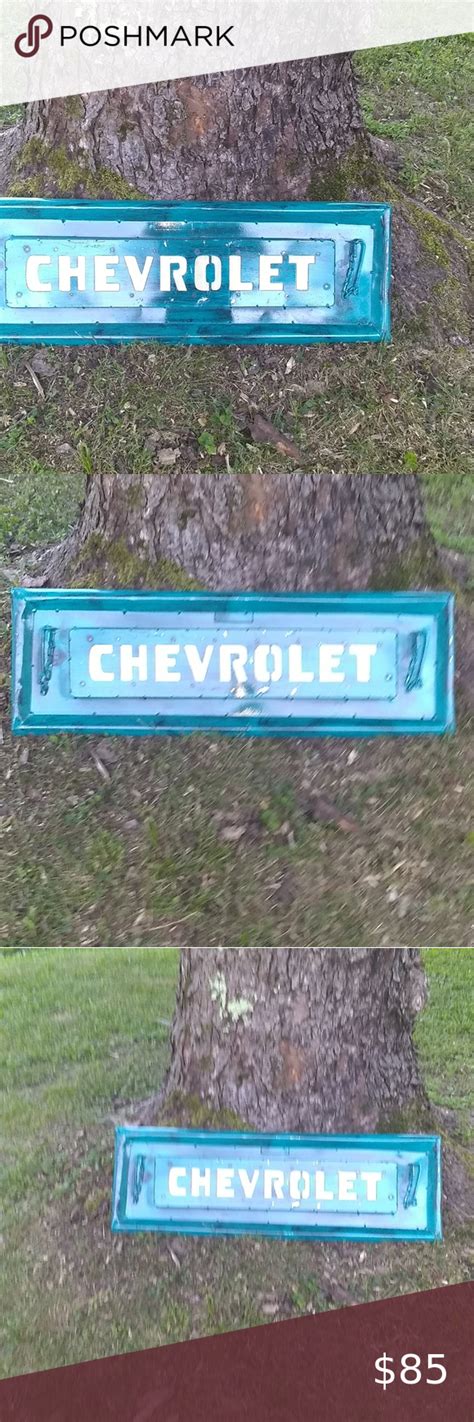 🔖new Handcrafted Chevy Tailgate Wall Decor 3d Garage Signs Garage
