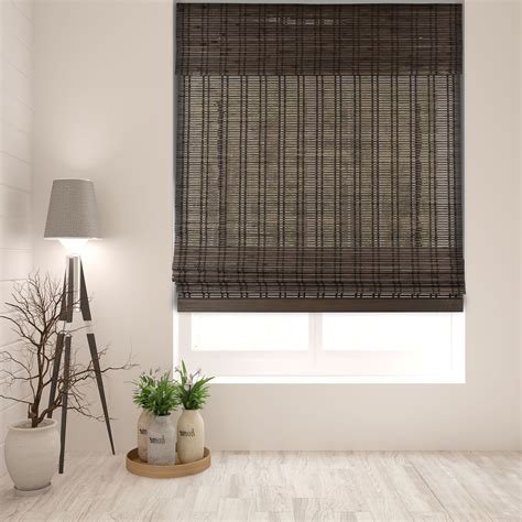Blinds And Shades Chicology Cordless Bamboo Roman Shades Light Filtering