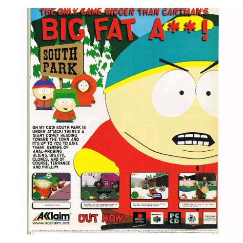 South Park N64 Nintendo 64 Ps1 Playstation 1 Paper Magazine Advert
