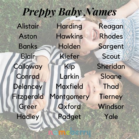 265 Preppy Baby Names Baby Names Name Inspiration Names