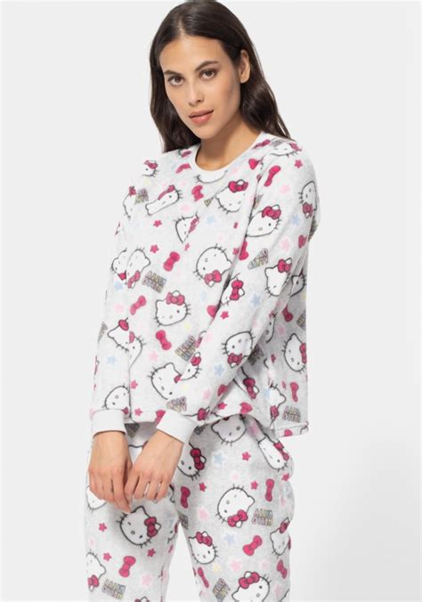 Pijama Dos Piezas Coralina Para Mujer Hello Kitty Las Mejores Ofertas