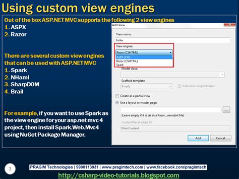Sql Server Net And C Video Tutorial Part Using Custom View Engines My