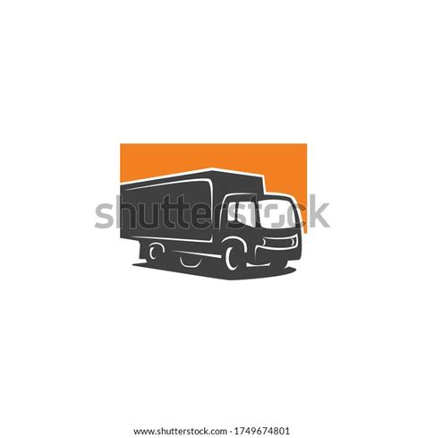 Simple Abstract Truck Concept Logo Flat Stock Vector Royalty Free