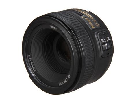 Nikon 2199 SLR Lenses AF S NIKKOR 50mm F 1 8G Lens Black Newegg Com
